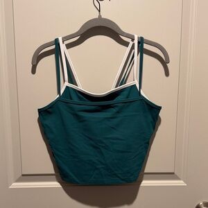 Abercrombie & Fitch Teal and White Tank Top